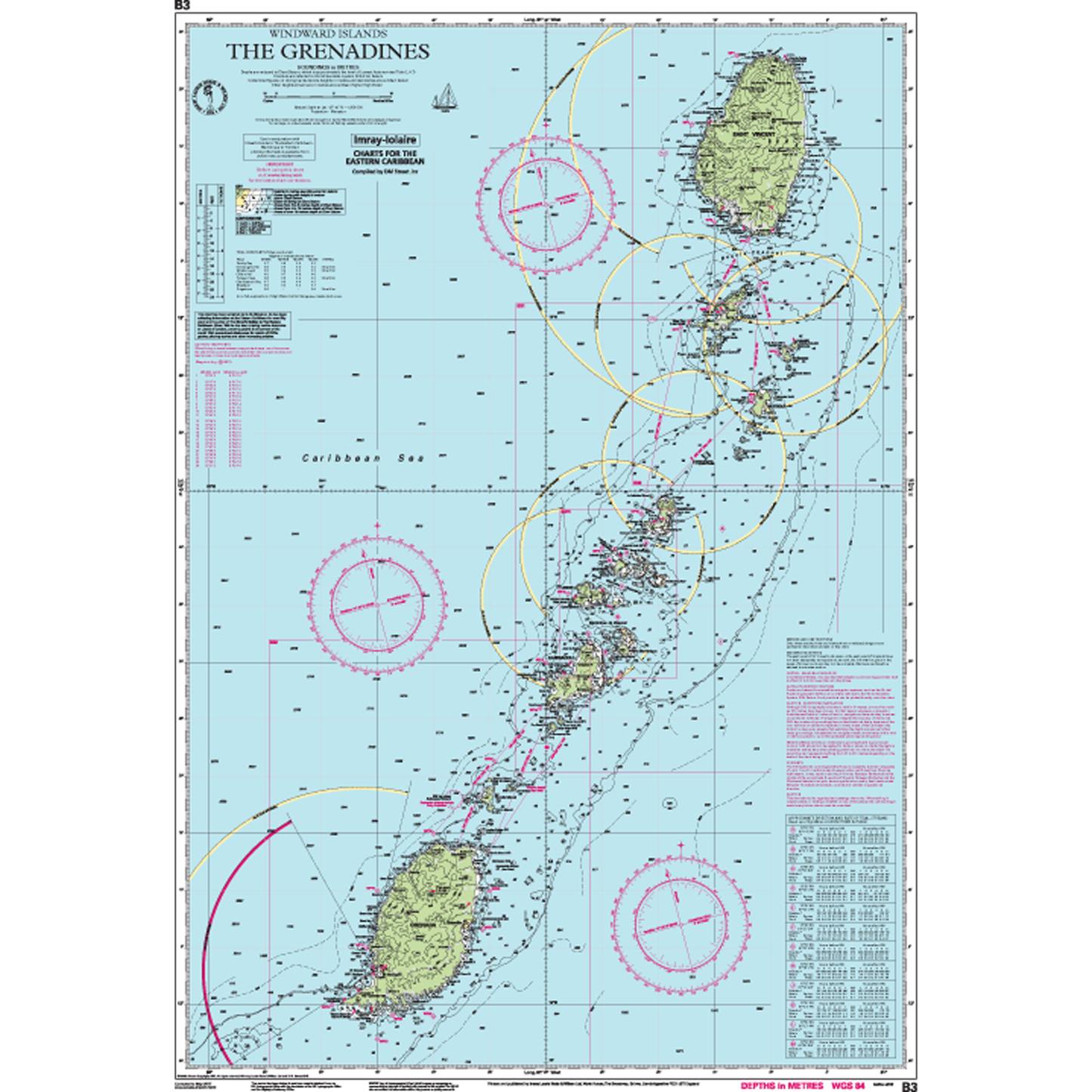 CARTE IMRAY B3 THE GRENADINES
