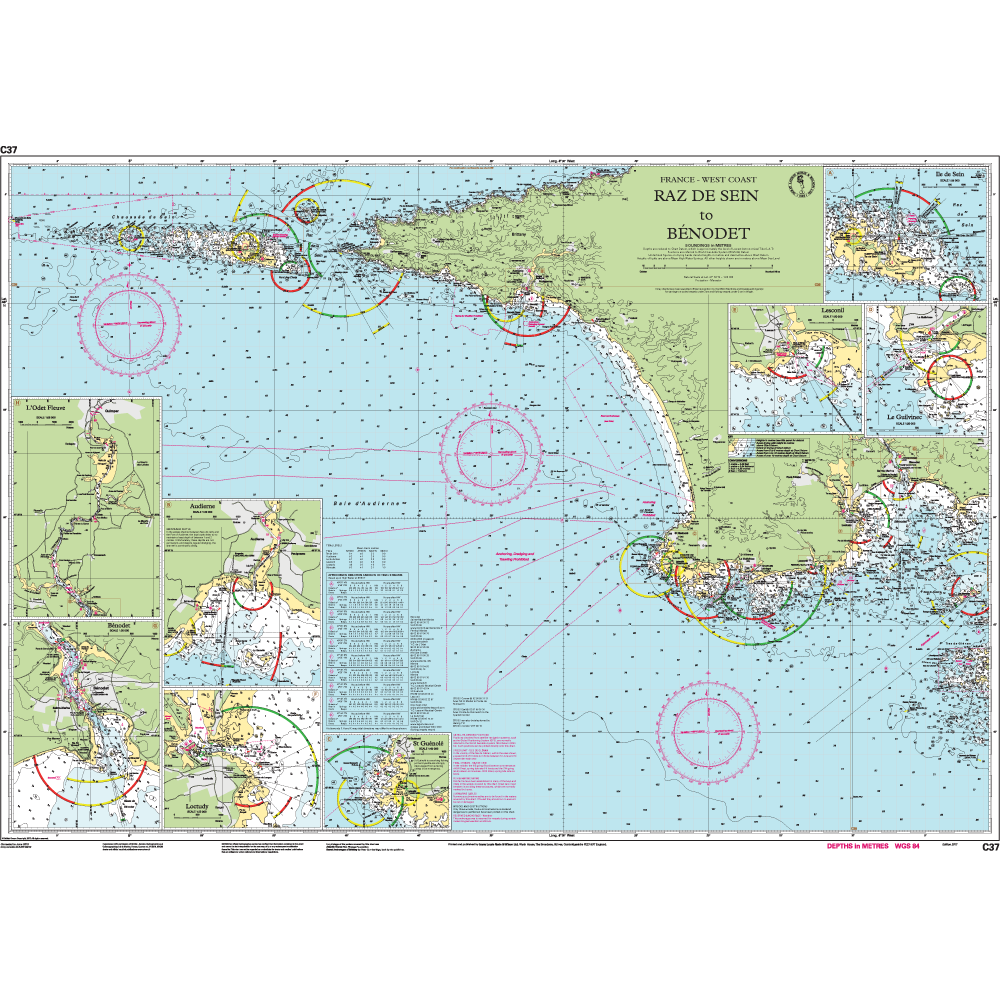 CARTE IMRAY C37 RAZ DE SEIN TO BENODET