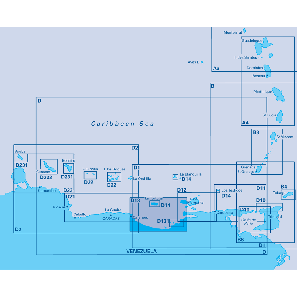 CARTE IMRAY D13 ISLA MARGARITA TO CARENERO IMRAY