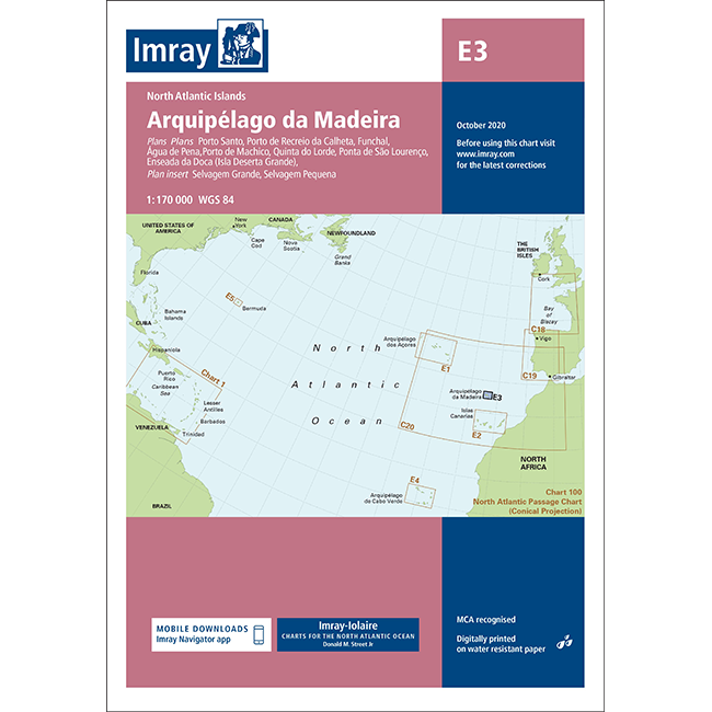 CARTE IMRAY E3 ARQUIPELAGO DE MADEIRA / MADERE