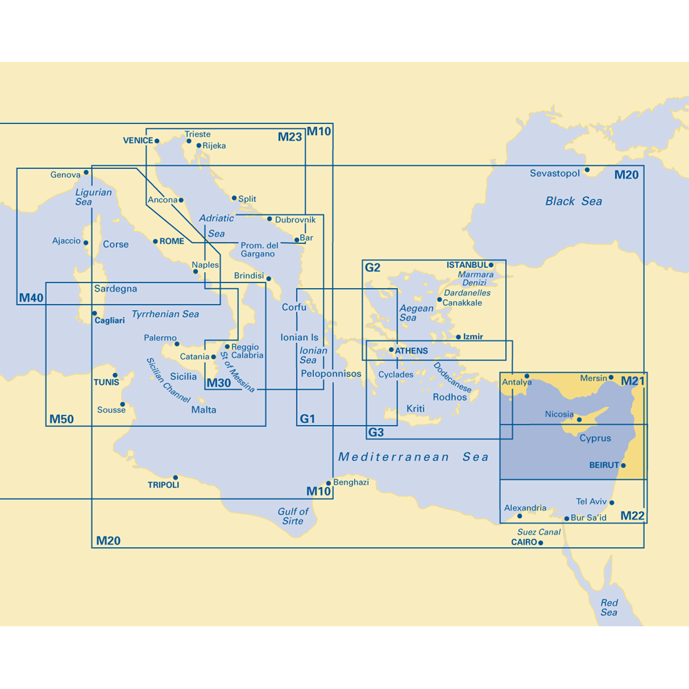CARTE IMRAY M21 SOUTH COAST OF TURKEY