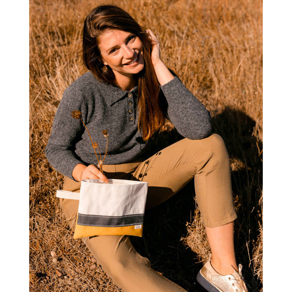 POCHETTE EOLE MOUTARDE 727 SAILBAGS