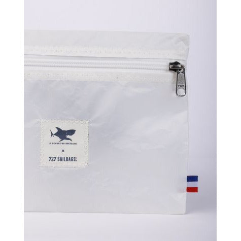 POCHETTE ZIPPEE NOIR "JE DEVORE MA BRETAGNE" 727 SAILBAGS