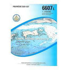 CARTE SHOM 6607L POLYNÉSIE SUD-EST