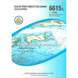 CARTE SHOM 6615L ILES PORT-CROS ET LEVANT