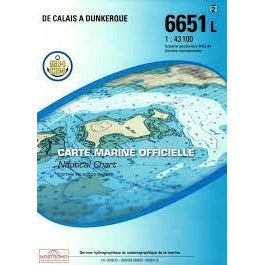 CARTE SHOM 6651L CALAIS - DUNKERQUE