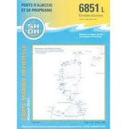 CARTE SHOM 6851L PORTS AJACCIO ET PROPRIANO