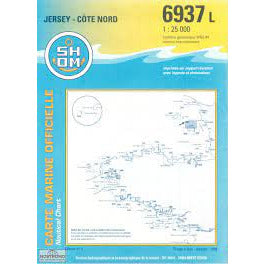 CARTE SHOM 6937L JERSEY CÔTE NORD*