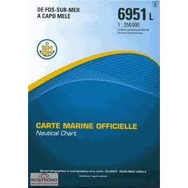 CARTE SHOM 6951L DE FOS-SUR-MER À CAPO MELE
