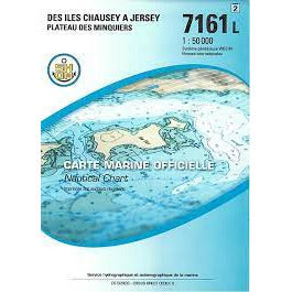 CARTE SHOM 7161L ILES CHAUSEY A JERSEY