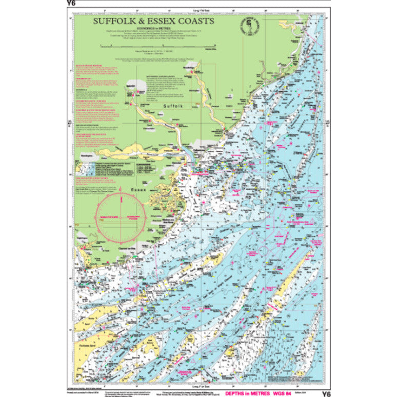CARTE IMRAY Y6 SUFFOLK AND ESSEX COASTS