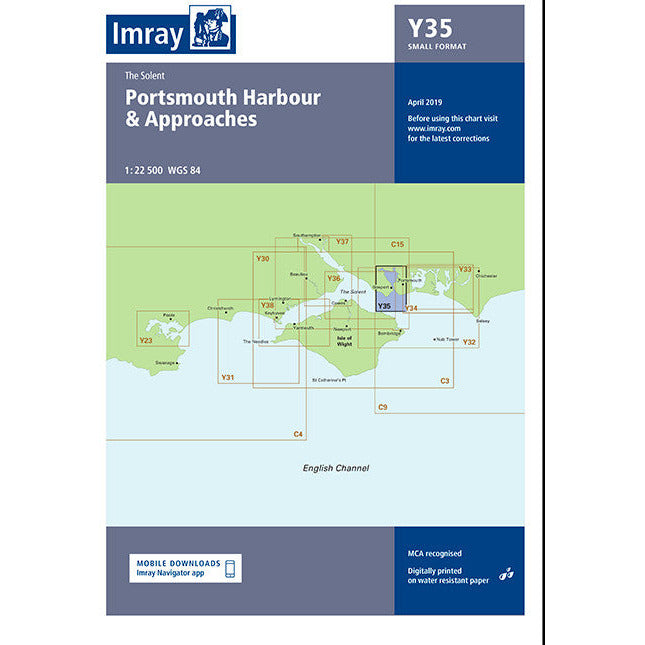 CARTE IMRAY Y35 PORTSMOUTH HARBOUR AND APPROACHES