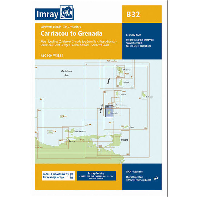 CARTE IMRAY B32 CARRIACOU TO GRENADA