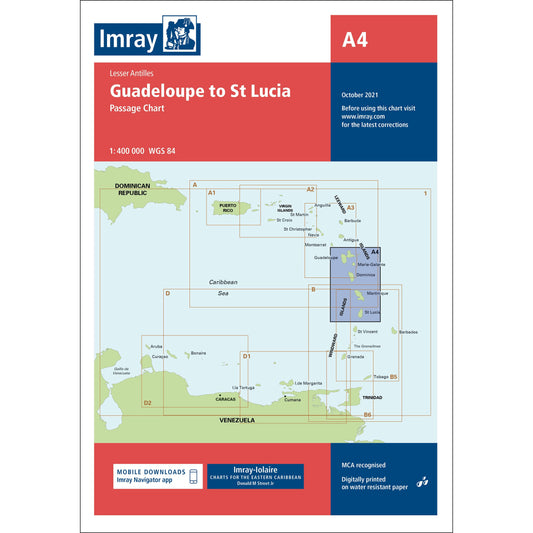CARTE IMRAY A4 GUADELOUPE TO St LUCIA