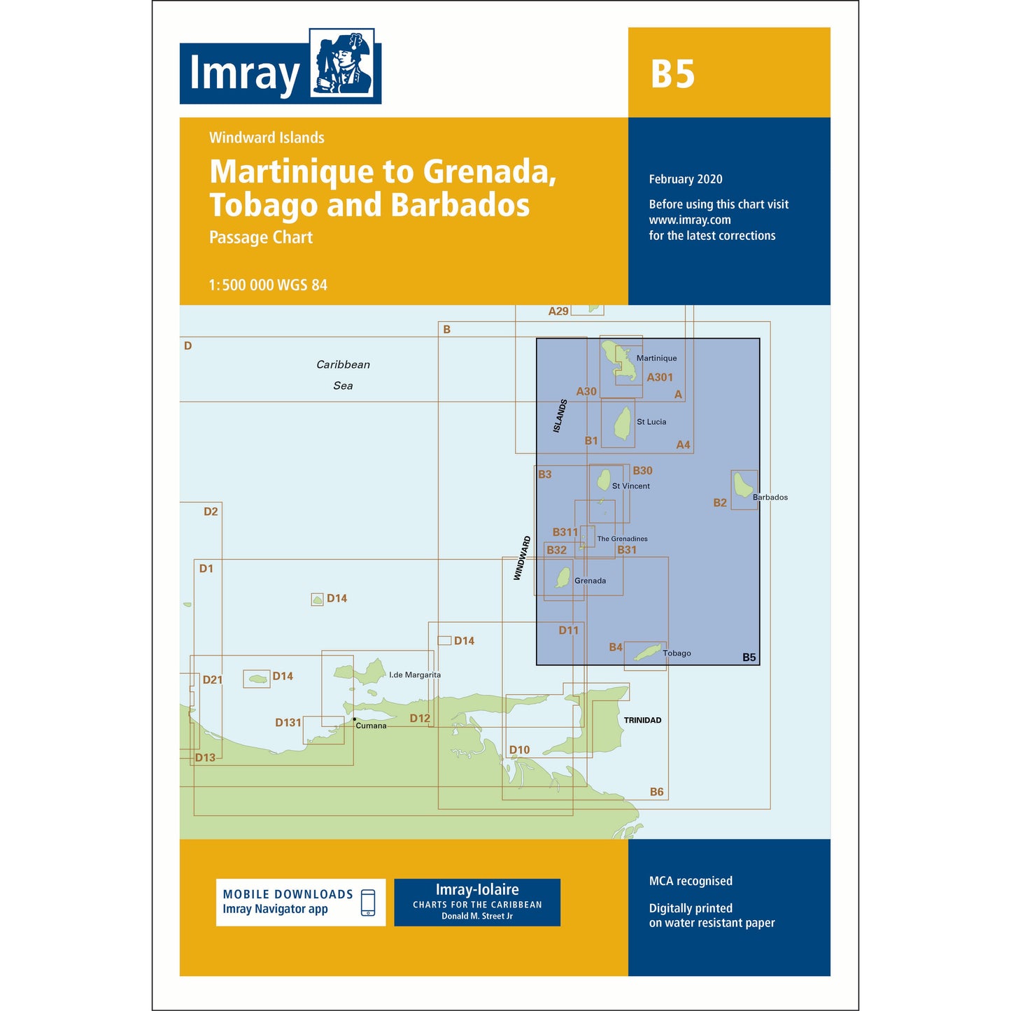 CARTE IMRAY B5 MARTINIQUE - TOBAGO