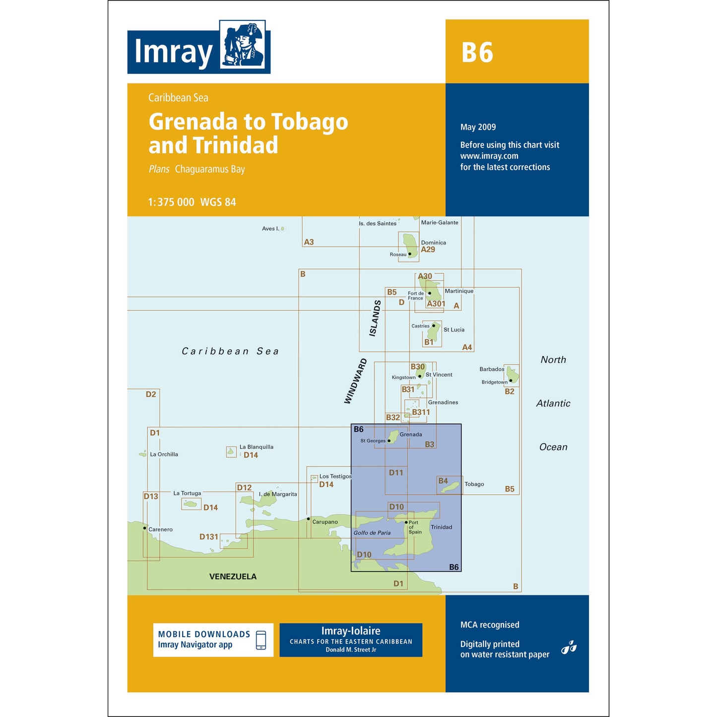 CARTE IMRAY B6 GRENADA TO TOBAGO-TRINIDAD