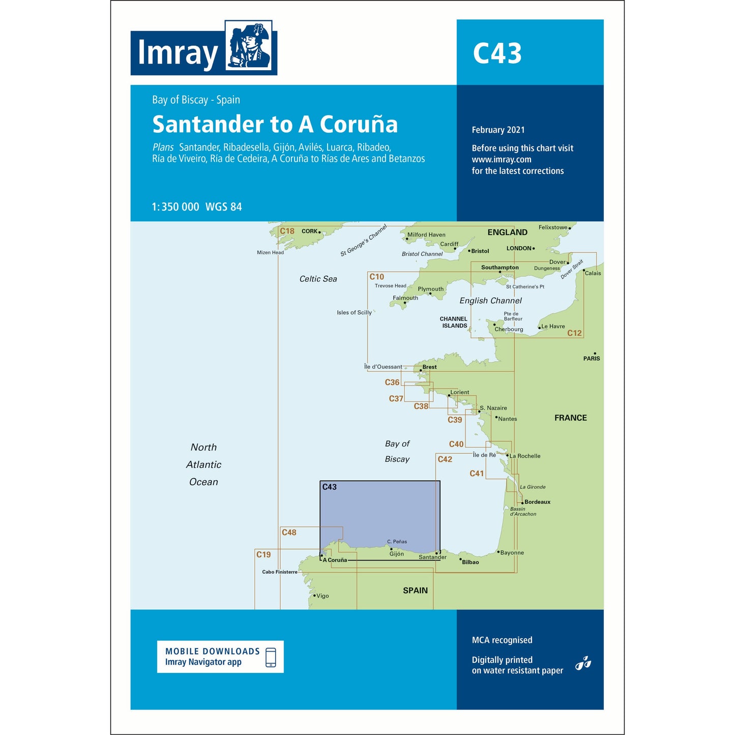 CARTE IMRAY C43 SANTANDER TO CORUNA