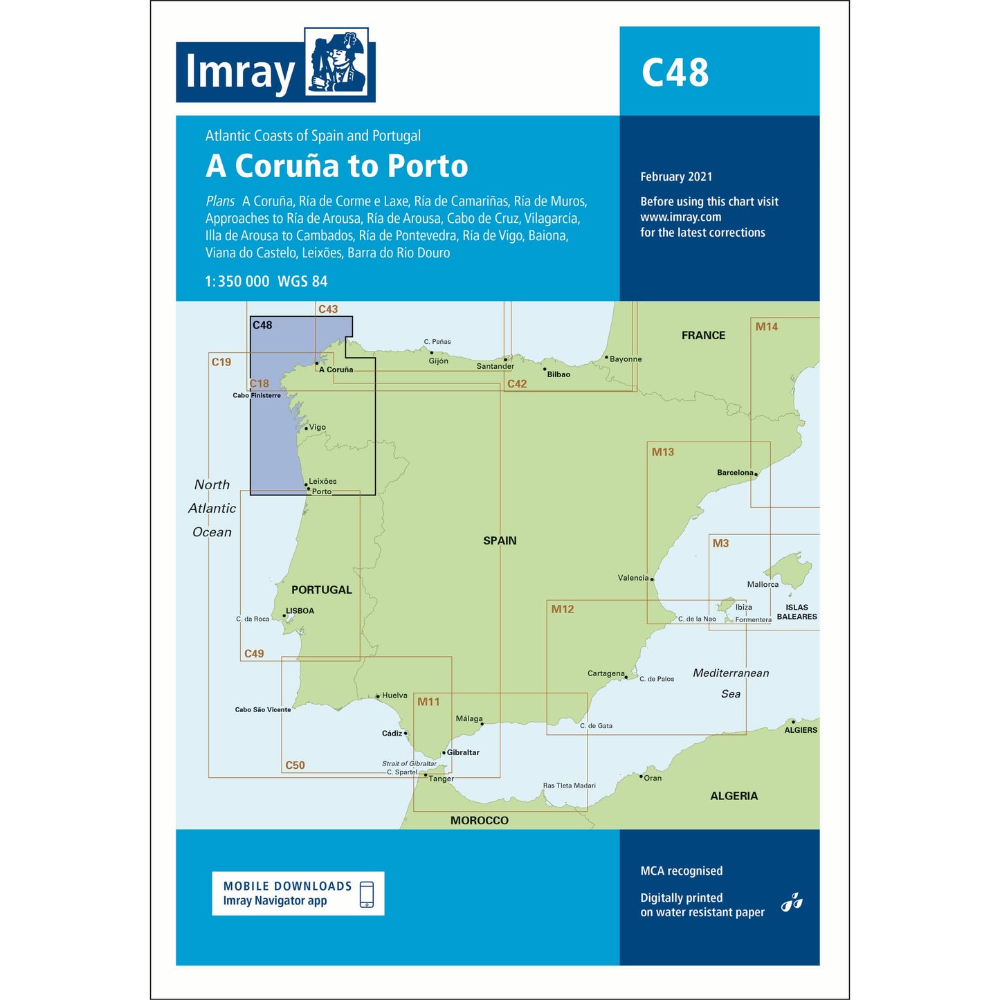 CARTE IMRAY C48 LA CORUNA TO PORTO