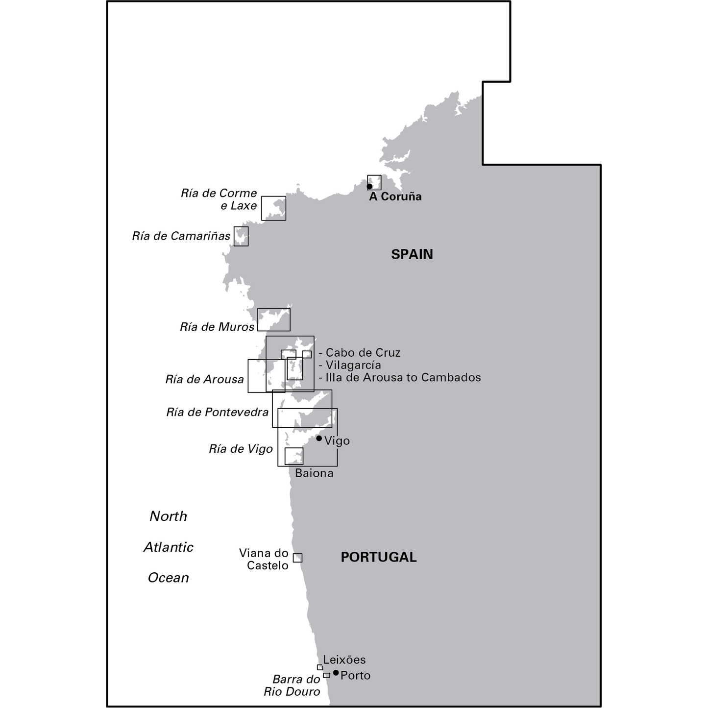 CARTE IMRAY C48 LA CORUNA TO PORTO