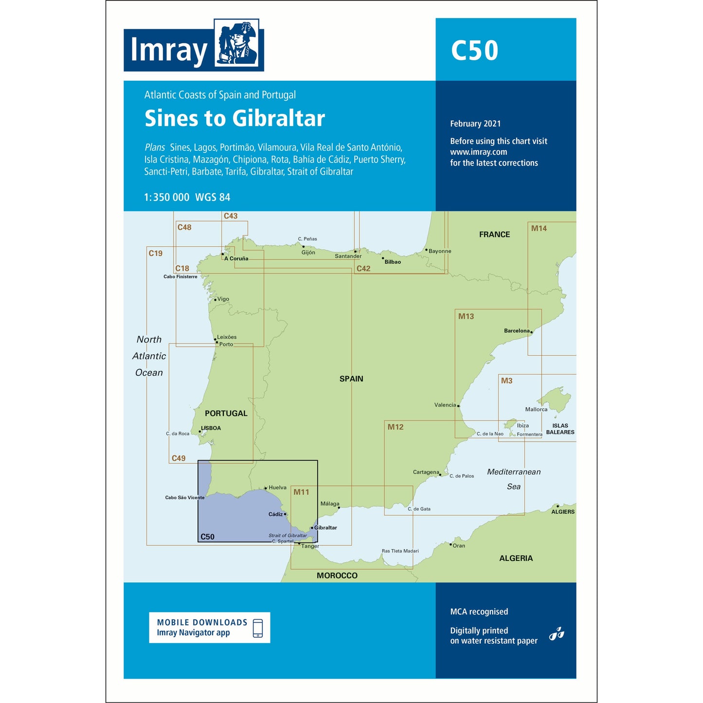 CARTE IMRAY C50 SINES TO GIBRALTAR