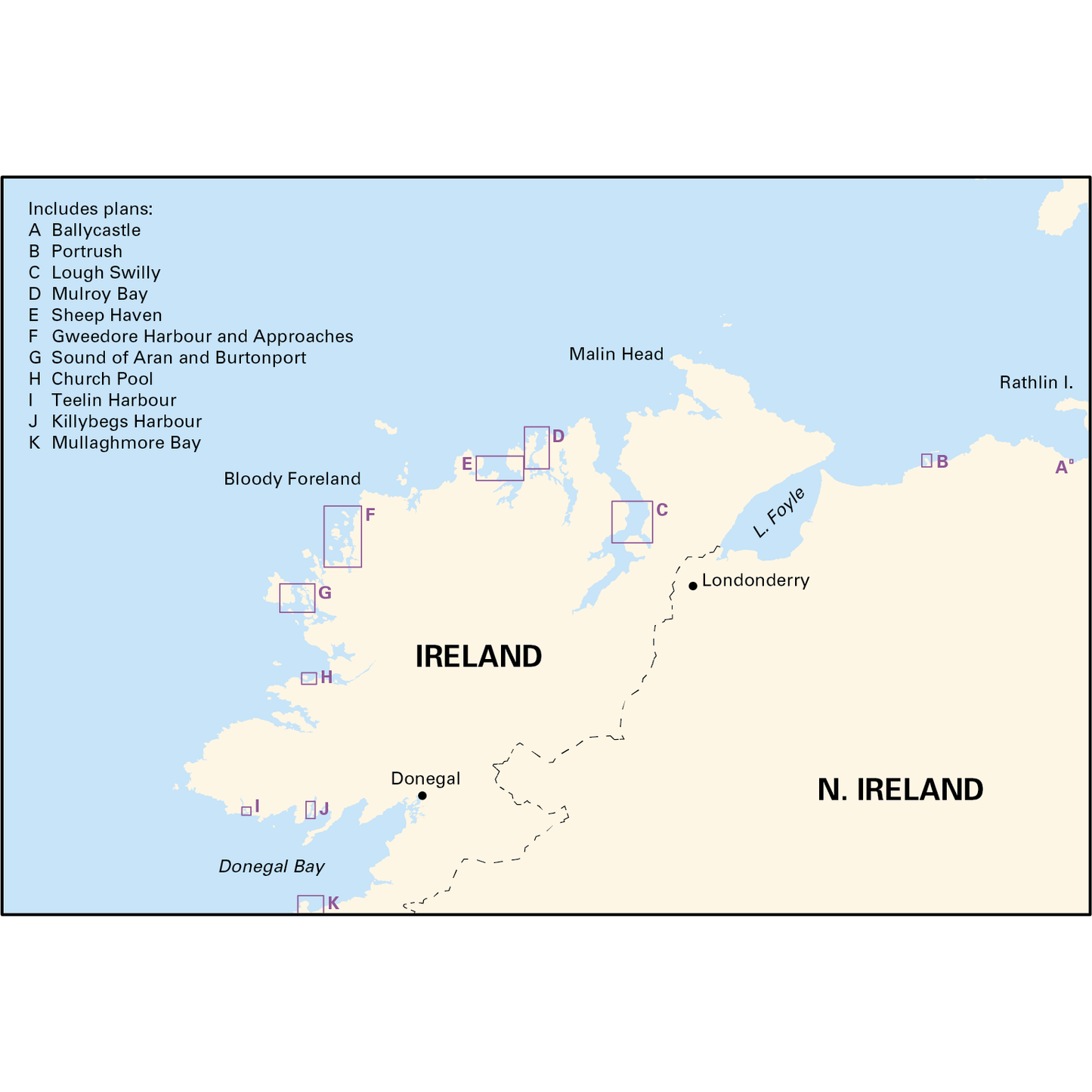 CARTE IMRAY C53 DONEGAL BAY-RATHLIN ISLAND
