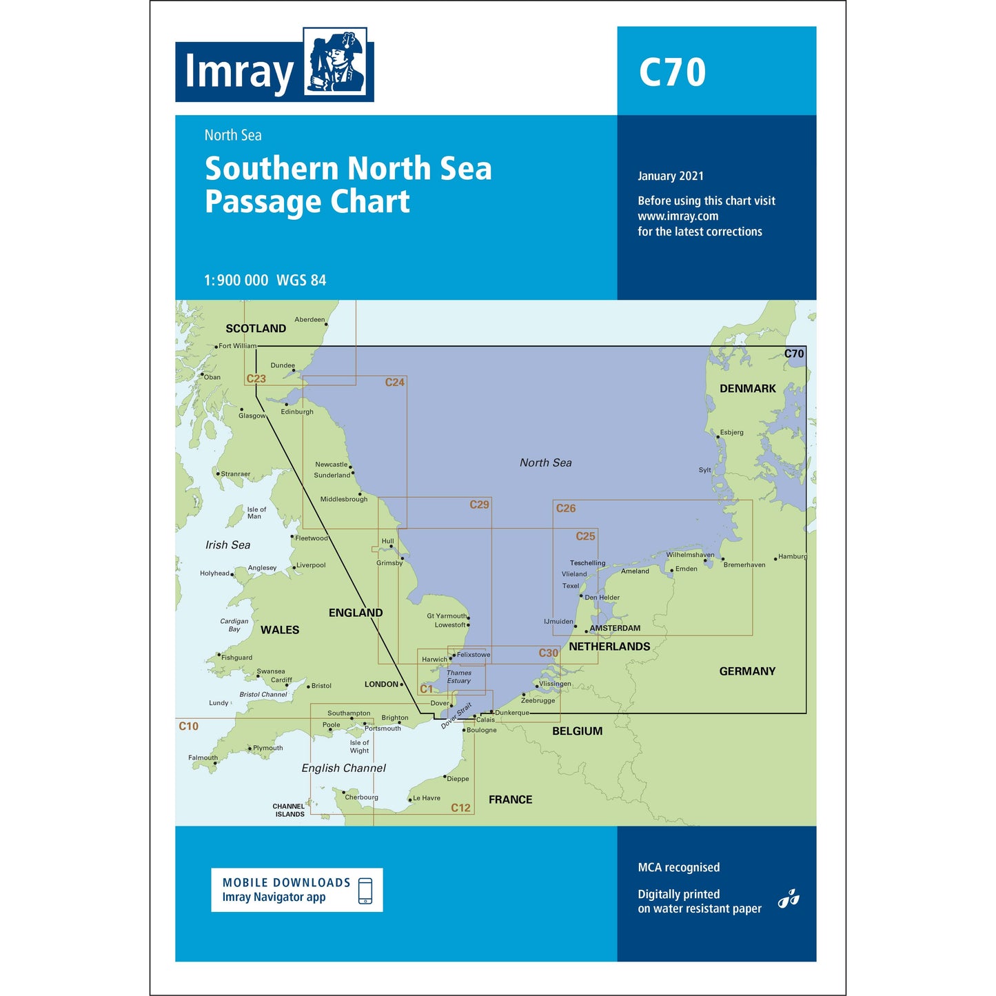 CARTE IMRAY C70 SOUTHERN NORTH SEA