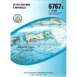 CARTE SHOM 6767L DE FOS-SUR-MER À MARSEILLE