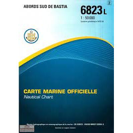 CARTE SHOM 6823L ABORDS SUD DE BASTIA