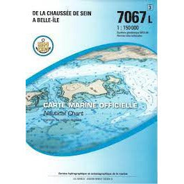 CARTE SHOM 7067L CHAUSSÉE DE SEIN - BELLE-ILE