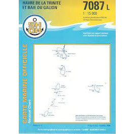 CARTE SHOM 7087L HAVRE TRINITÉ-BAIE GALION