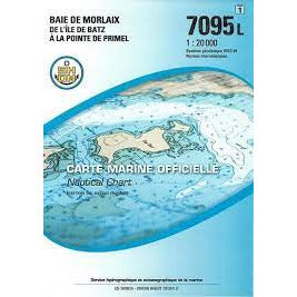 CARTE SHOM 7095L BAIE DE MORLAIX