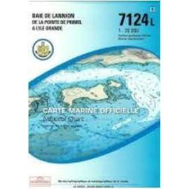 CARTE SHOM 7124L BAIE DE LANNION