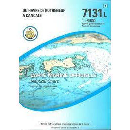 CARTE SHOM 7131L DU HAVRE DE ROTHENEUF À CANCALE