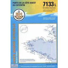 CARTE SHOM 7133L PORTS OUEST COTENTIN