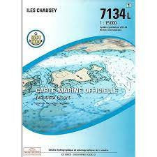 CARTE SHOM 7134L ILES CHAUSEY