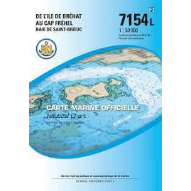 CARTE SHOM 7154L ILE DE BRÉHAT-CAP FRÉHEL