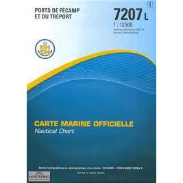 CARTE SHOM 7207L FECAMP - LE TREPORT