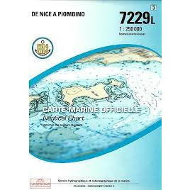 CARTE SHOM 7229L NICE À PIOMBINO