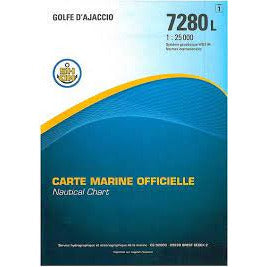 CARTE SHOM 7280L GOLFE AJACCIO