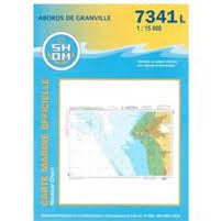 CARTE SHOM 7341L ABORDS DE GRANVILLE