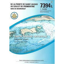 CARTE SHOM 7394L PTE ST-GILDAS