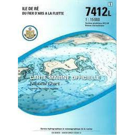 CARTE SHOM 7412L ILE DE RÉ