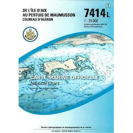 CARTE SHOM 7414L ILE D AIX AU PERTUIS MAUMUSSON