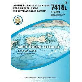 CARTE SHOM 7418L ABORDS HAVRE ANTIFER