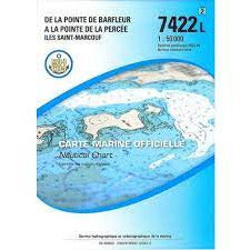 CARTE SHOM 7422L PTE BARFLEUR À PTE DE LA PERCÉE