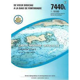 CARTE SHOM 7440L LE VIEUX BOUCAU