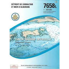 CARTE SHOM 7658L DETROIT DE GIBRALTAR
