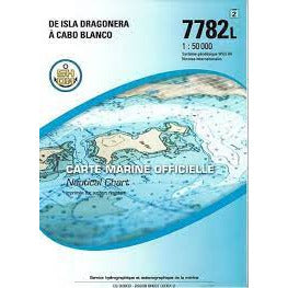 CARTE SHOM 7782L DE ISLA DRAGONERA A CABO BLANCO*
