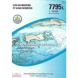 CARTE SHOM 7795L MADEIRE ET ILS DESERTES *