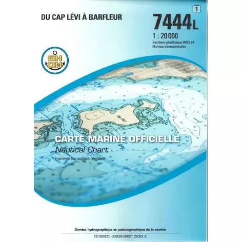 CARTE SHOM 7444L COTE NORD COTENTIN CARTE SHOM